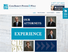 Tablet Screenshot of cbpw-law.com